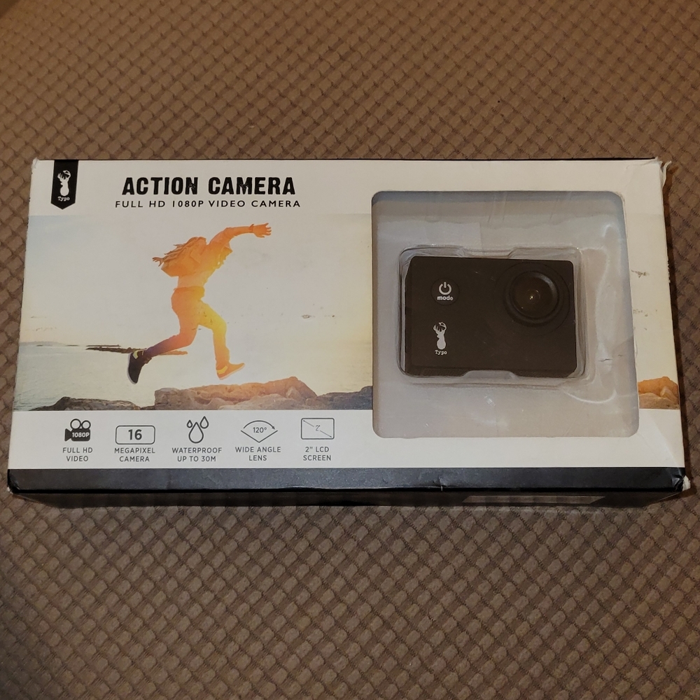 TYPO Action Cam - Full HD 1080P Video Camera